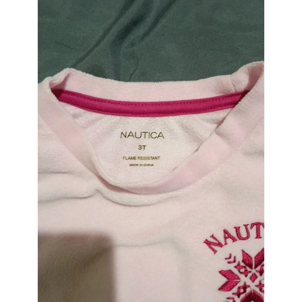 Nautica Kids Sweatpants Sweater Set Pink 3T Size